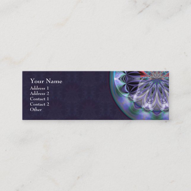 IceFire Mandala Profile Business Card (Front)