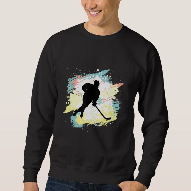 Icehockey Winter Sports On Ice For Hockey Sweatshirt (Front)