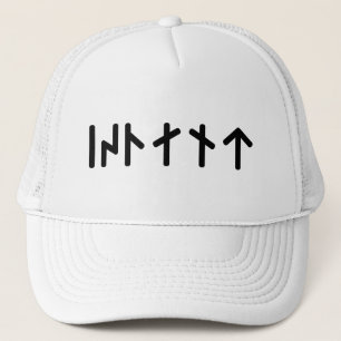 Iceland ᛁᛋᛚᛅᚾᛏ ~ Younger Futhark Runes Trucker Hat
