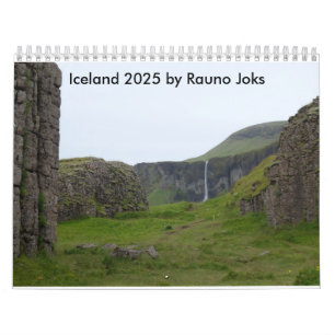 Iceland 2025 Calendar by Rauno Joks 