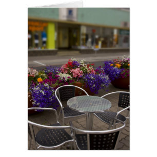 Iceland, Akureyri. View of the main business