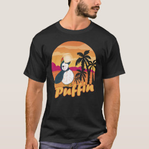 Iceland Animal Puffin Bird Beach Palm Tree Puffi T-Shirt