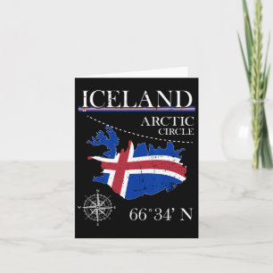 Iceland - Arctic Circle - Polar North Island Icela Card