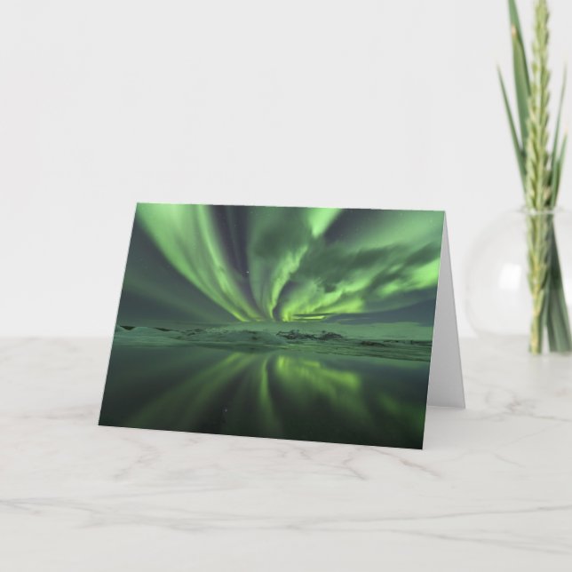 Iceland Aurora. The Northern Lights Card (Front)
