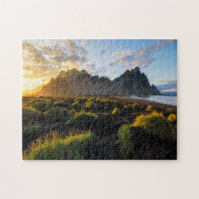 Iceland Black Sand Beach Jigsaw Puzzle (Horizontal)
