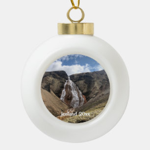 Iceland - Ceramic Ball Ornament
