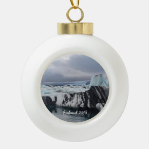Iceland - Ceramic Ball Ornament