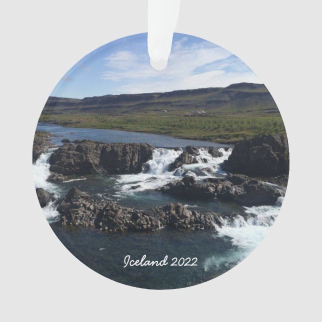 Iceland - ceramic ornament (Front)