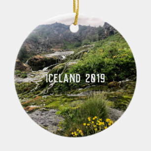 Iceland - ceramic ornament