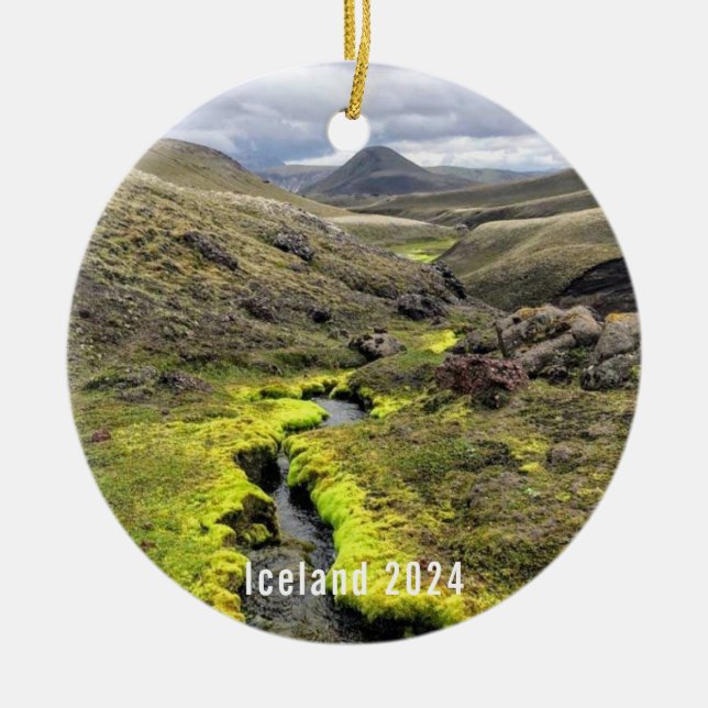 Iceland - ceramic ornament (Front)