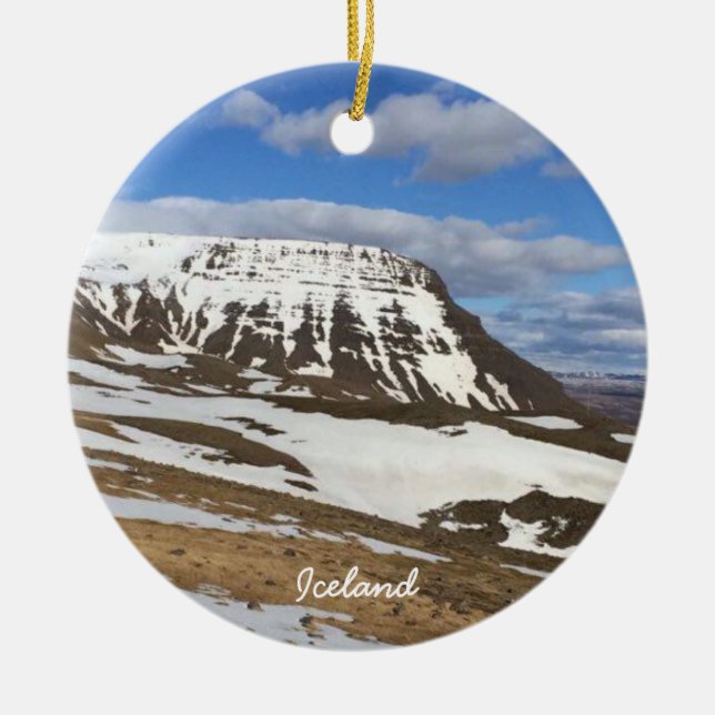 Iceland - ceramic ornament (Front)