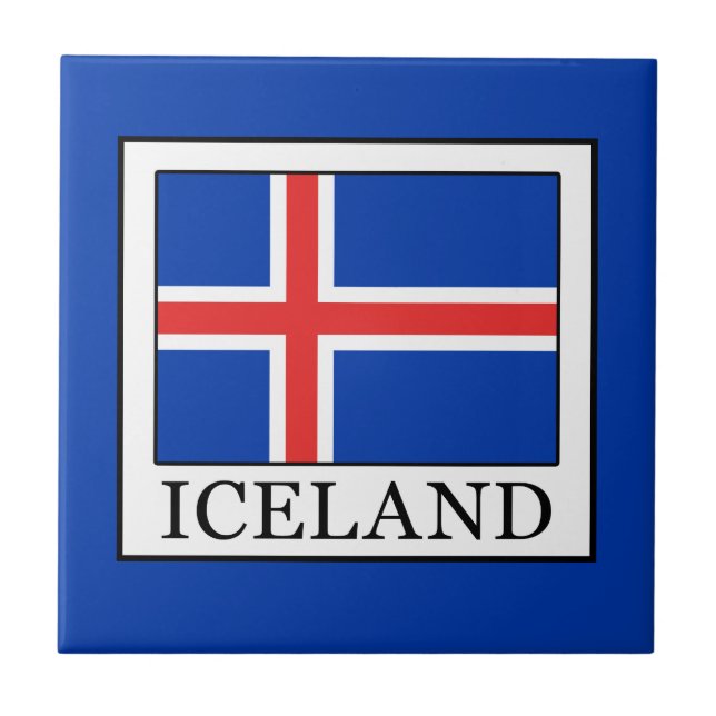 Iceland Ceramic Tile (Front)