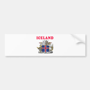 Iceland Coat Of Arms Designs Bumper Sticker