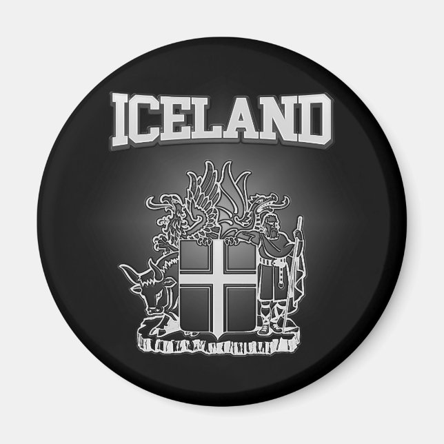 Iceland  Coat of Arms Magnet (Front)