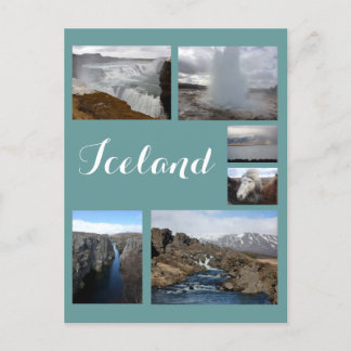 Iceland Collage 2 Postcard