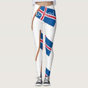 Iceland Country Flag Thunder_Cove Leggings