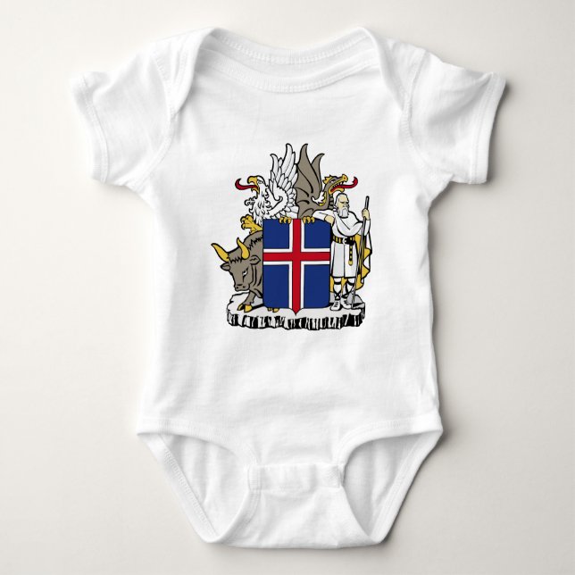 iceland emblem baby bodysuit (Front)