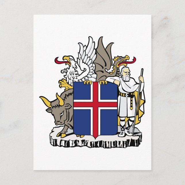 iceland emblem postcard (Front)