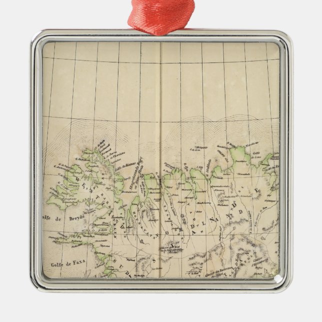 Iceland, Europe Metal Tree Decoration (Front)