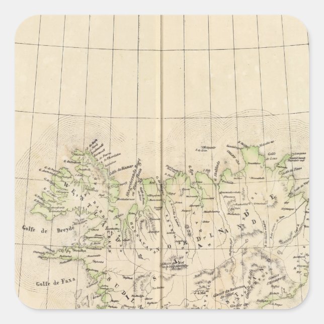 Iceland, Europe Square Sticker (Front)