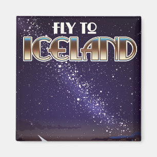 Iceland fight poster magnet