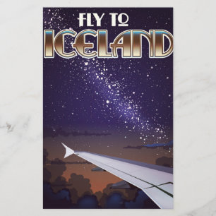 Iceland fight poster stationery