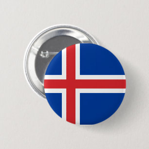 Iceland Flag 6 Cm Round Badge