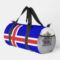 Iceland flag and coat of arms