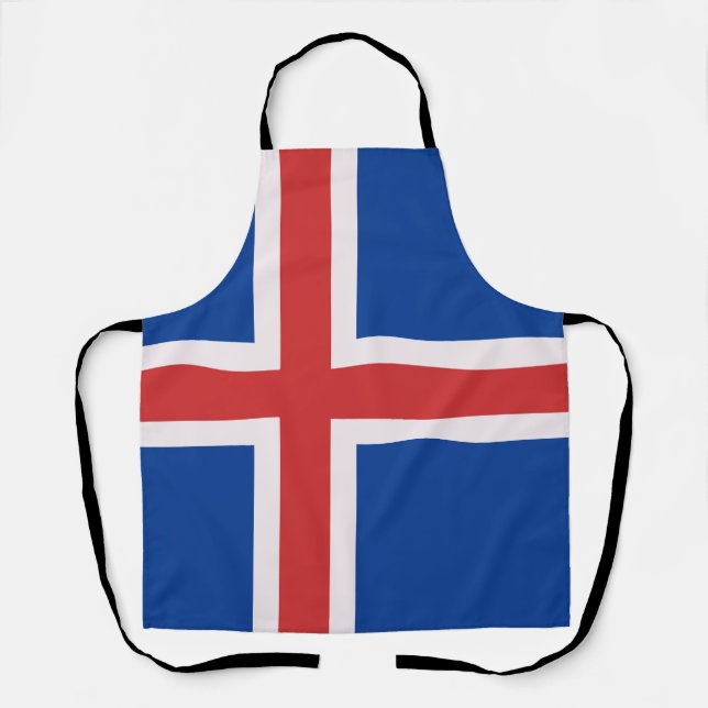 Iceland flag apron (Front)