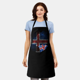 Iceland flag apron