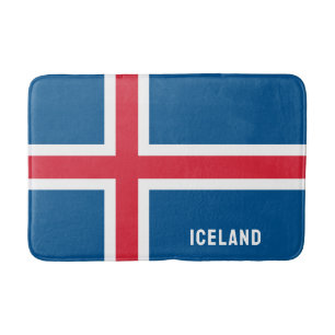 Iceland Flag Bath Mat