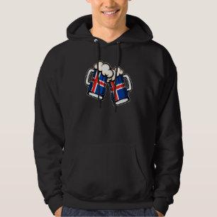 Iceland Flag Beer Mug   Cool Icelander Beer Hoodie