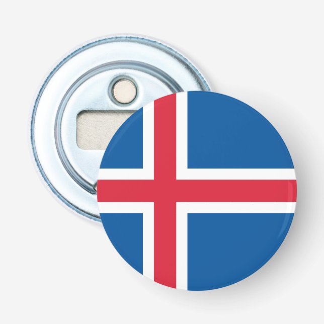 Iceland flag - bottle opener (Front)