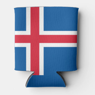 Iceland flag can cooler