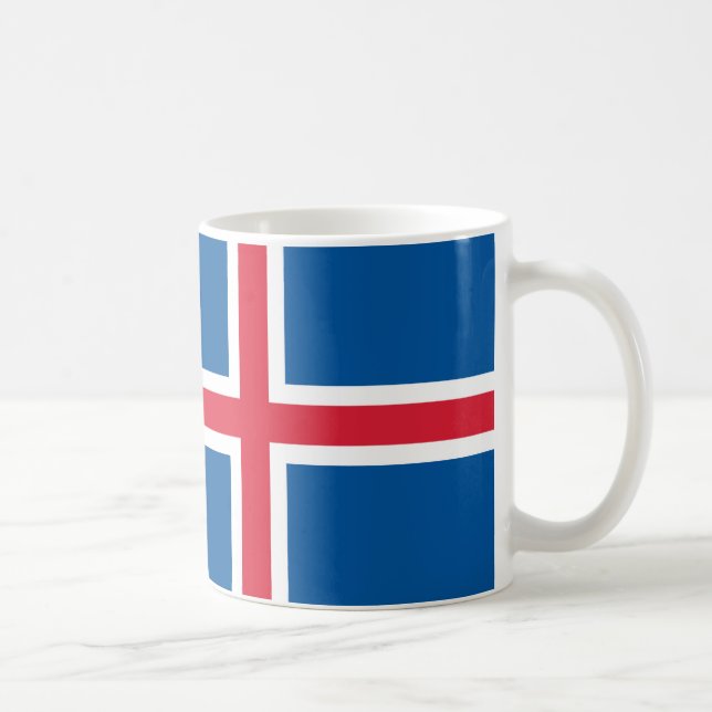Iceland Flag Ceramic Mug (Right)