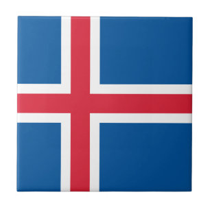Iceland Flag Ceramic Tile