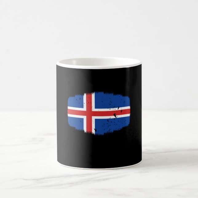 Iceland Flag Coffee Mug (Center)