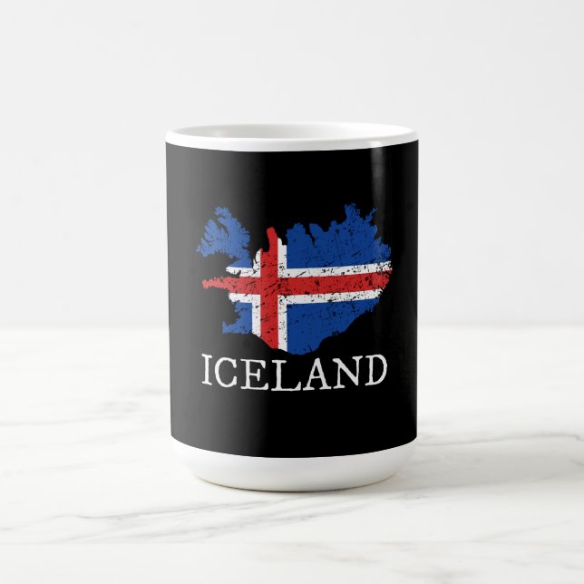 Iceland Flag Coffee Mug (Center)