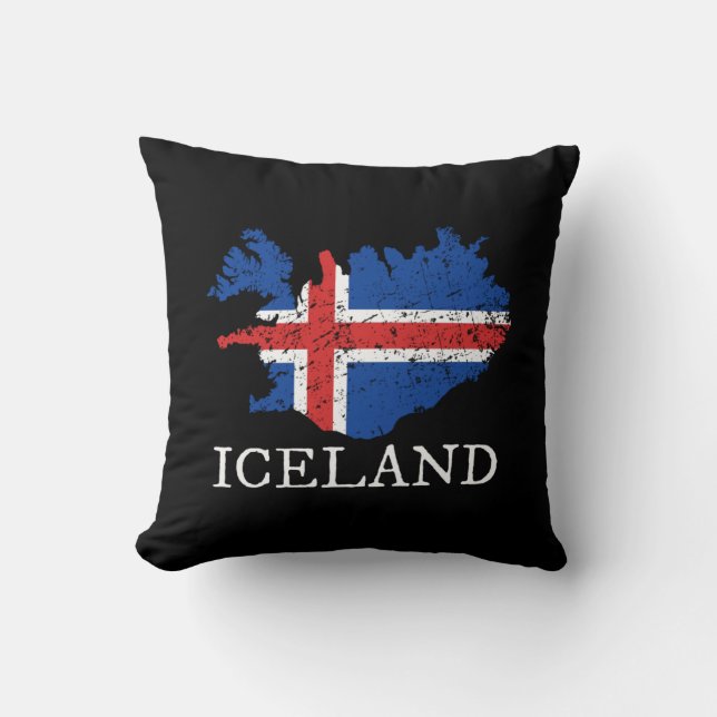 Iceland Flag Cushion (Front)