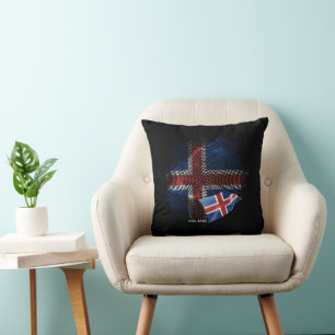 Iceland flag cushion