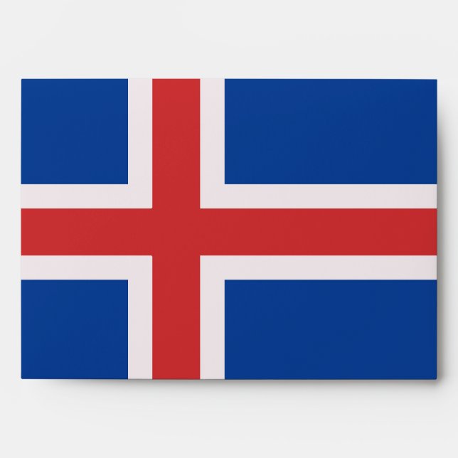 Iceland flag envelope (Front)