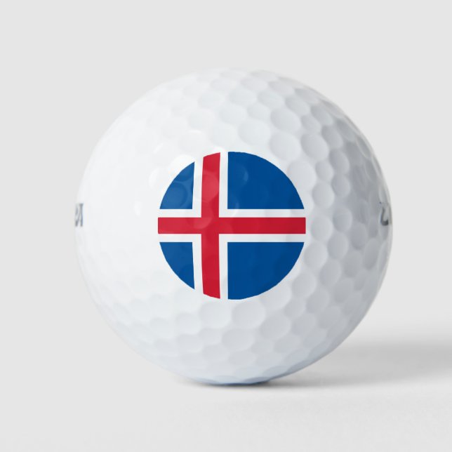 Iceland Flag Golf Balls (Front)