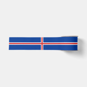 Iceland Flag Grosgrain Ribbon
