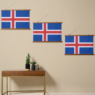 Iceland flag hanging tapestry