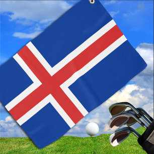 Iceland Flag & Iceland golf /sports Golf Reykjavik Towel