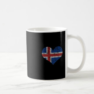 Iceland Flag Icelander Love Heart Home Vacation Fa Coffee Mug