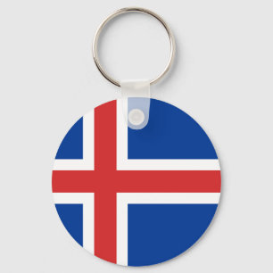 Iceland Flag Keychain