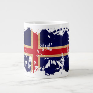Iceland Flag Large Coffee Mug