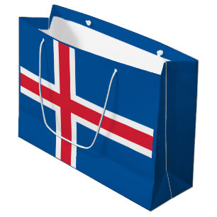 Iceland Flag Large Gift Bag