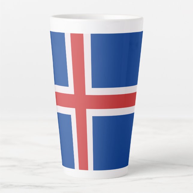 Iceland flag latte mug (Front)